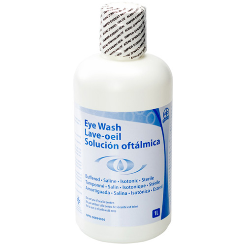 Accessoires pour poste de douche oculaire - Solution ophtalmique, 32 oz Distribution Élite MP