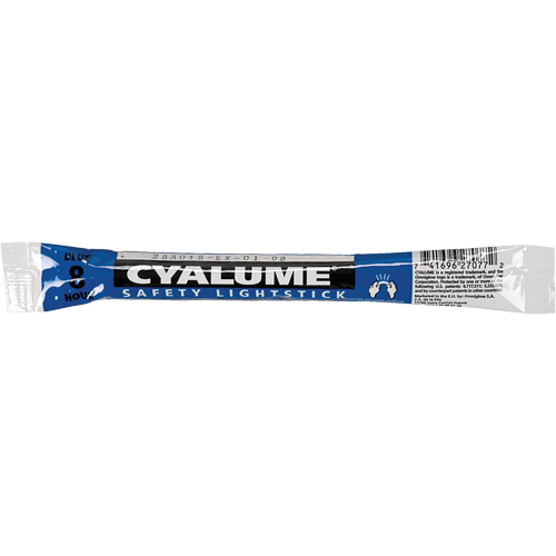 B&acirc;tons de s&eacute;curit&eacute; luminescents Cyalume 6", Bleu, Dur&eacute;e 8 h Distribution Élite MP