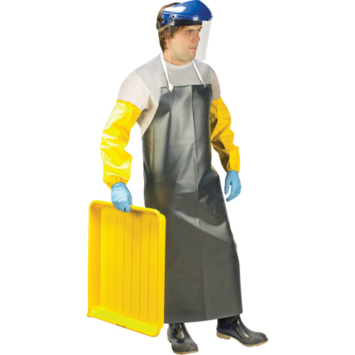 Tabliers &agrave; usage intensif, Nitrile/Polyester, 48" lo x 35" la, Noir Distribution Élite MP