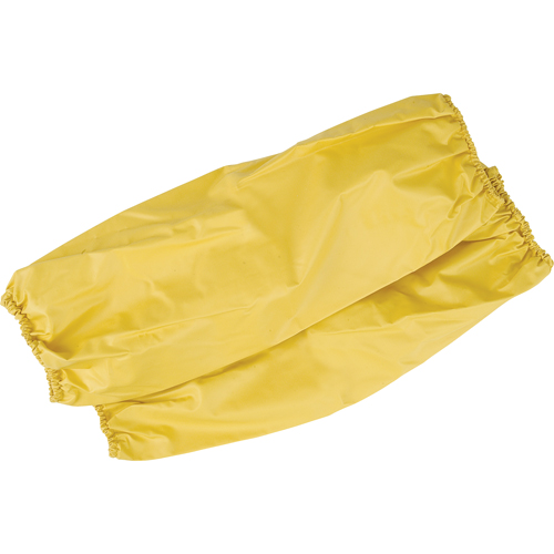 Disposable Sleeves with Elastic Cuffs, 18" long, Polyester/PVC, Yellow Distribution Élite MP