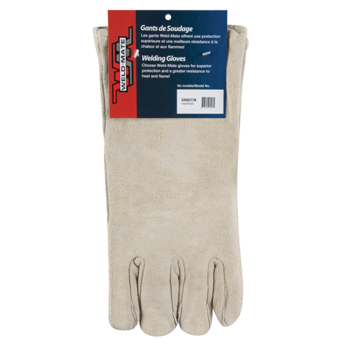 Gants de soudeur de premi&egrave;re qualit&eacute;, Cuir de vache refendu, Taille Grand Distribution Élite MP