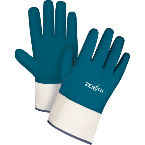 Heavyweight Safety Cuff Gloves, 11/2X-Large, Nitrile Coating, Cotton Shell Distribution Élite MP