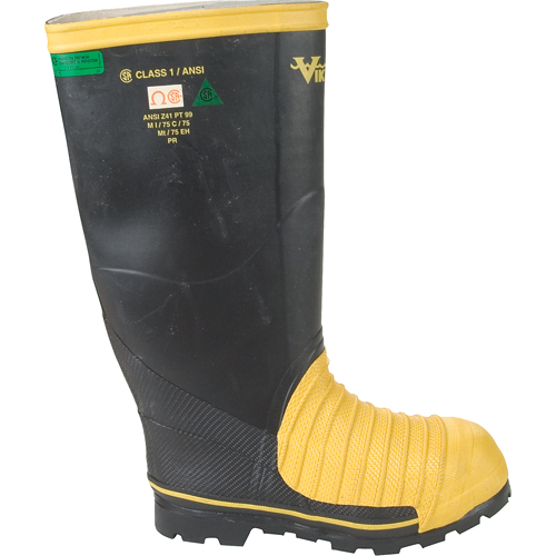 Bottes professionnelles Miner 49ER pour l'exploitation mini&egrave;re, Caoutchouc, Embout Acier, Pointure 7 Distribution Élite MP