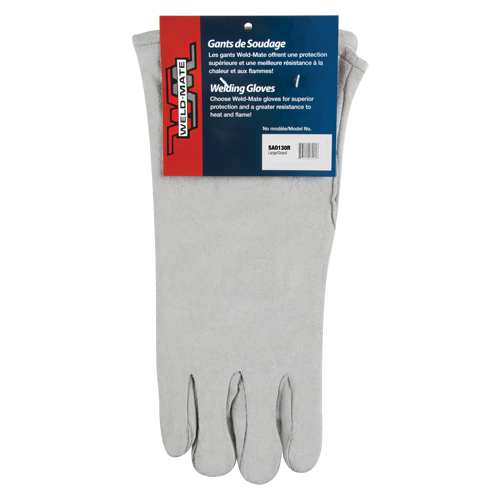 Gants de soudeur d'usage standard, Cuir de vache refendu, Taille Grand Distribution Élite MP
