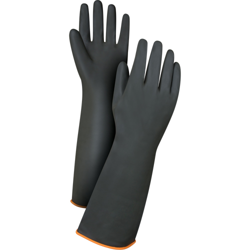 Heavyweight Chemical-Handling Gloves, Size Large/9, 18" L, Rubber Latex, 30-mil Distribution Élite MP
