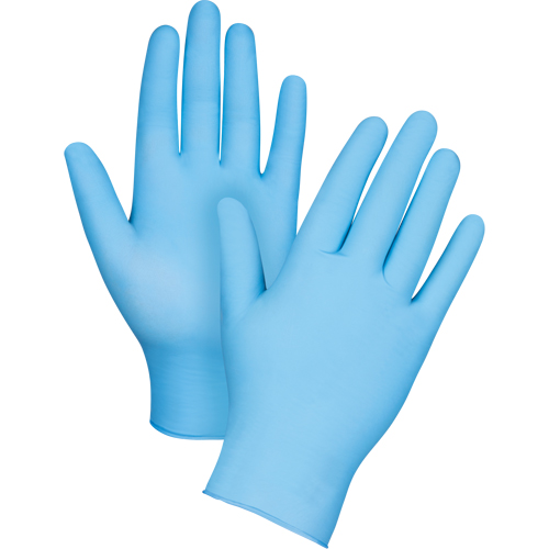 Gants d'examen r&eacute;sistants &agrave; la perforation, Moyen, Nitrile, 4,5 mils, Sans poudre, Bleu Distribution Élite MP