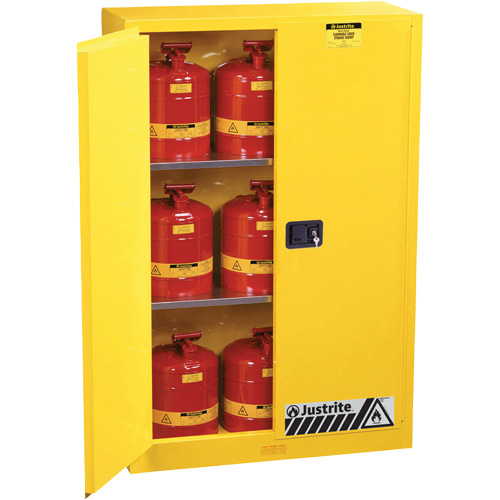 Armoires Sure-Grip EX pour produits inflammables, 45 gal., 2 Porte(s), 43" La x 65" h x 18" p Distribution Élite MP