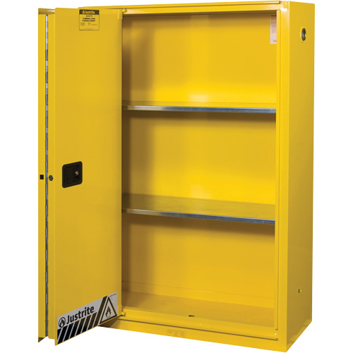 Armoires Sure-Grip EX pour produits inflammables, 45 gal., 1 Porte(s), 43" La x 65" h x 18" p Distribution Élite MP