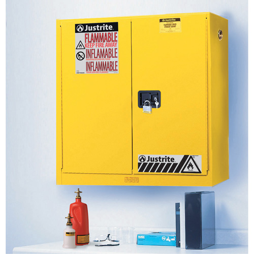 Armoires de s&eacute;curit&eacute; murales Sure-Grip EX, 20 gal., 2 Porte(s), 43" La x 44" h x 12" p Distribution Élite MP
