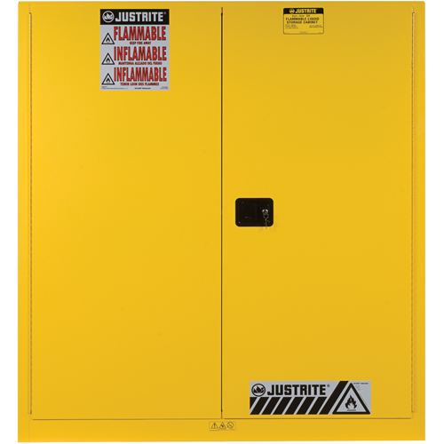 Armoires Sure-Grip EX pour entreposage de barils &agrave; la verticale, Capacit&eacute; de 110 gal. US, 2 barils, Jaune Distribution Élite MP