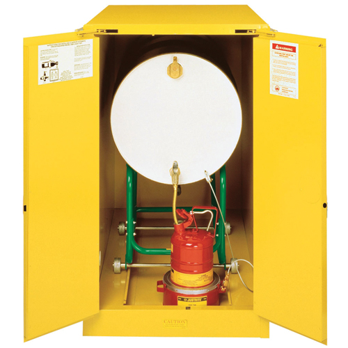 Armoires Sure-Grip EX pour entreposage de barils &agrave; l'horizontale, Capacit&eacute; de 55 gal. US, Jaune Distribution Élite MP