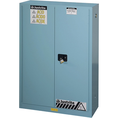 Armoires de s&eacute;curit&eacute; pour acides & produits corrosifs avec doublure ChemCor, 45 gal., 43" x 65" x 18" Distribution Élite MP