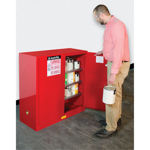 Sure-Grip&reg; EX Combustibles Safety Cabinet for Paint and Ink, 40 gal., 3 Shelves Distribution Élite MP