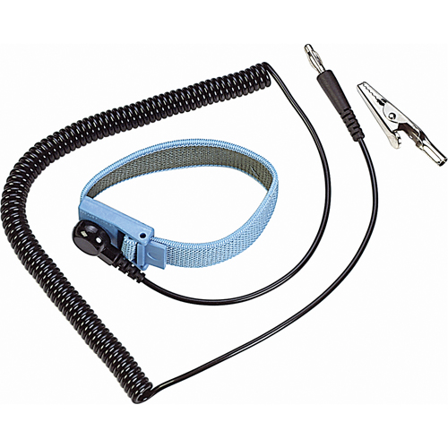 ESD 6' Coil Cord with Wrist Strap Distribution Élite MP