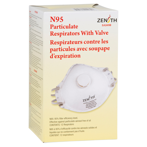 Respirateur contre les particules, N95, Certifi&eacute; NIOSH, Moyen/grand Distribution Élite MP