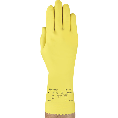 Gants Versatouch 297, Taille T-Grand/10, 12" lo, Latex de caoutchouc, Doublure en Ouat&eacute;e, 20 mils Distribution Élite MP