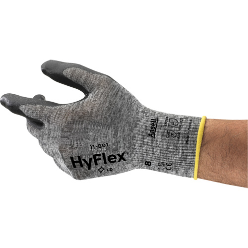 Hyflex&reg; 11-801 Gloves, 7/Small, Foam Nitrile Coating, 15 Gauge, Nylon Shell Distribution Élite MP