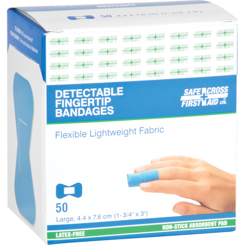 Bandages, Bout de doigt, 3", Tissu d&eacute;tectable, St&eacute;rile Distribution Élite MP