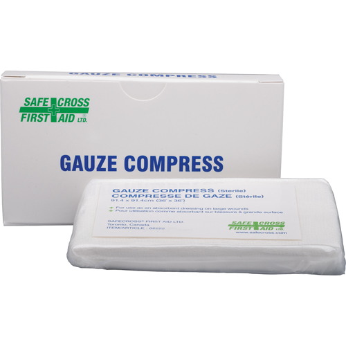 Gauze Compress, Pad, 36" L x 36" W, Sterile, Medical Device Class 1 Distribution Élite MP