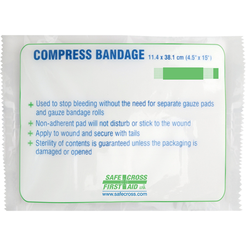 Large Compress Bandage, 15" L x 4-1/2" W Distribution Élite MP