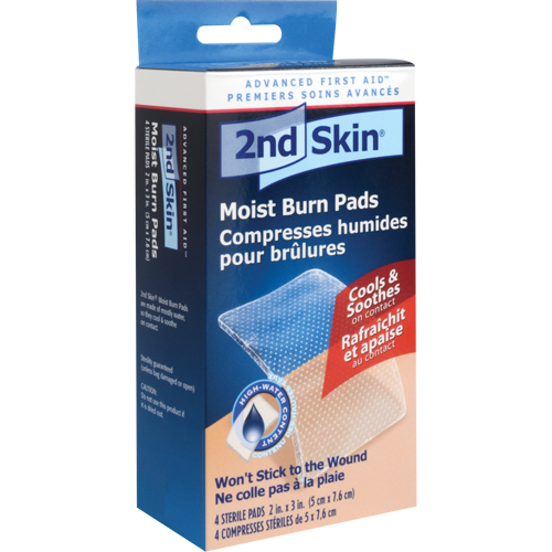 Compresses humides pour brûlures 2nd Skin, 2" x 3", Classe 2 Distribution Élite MP