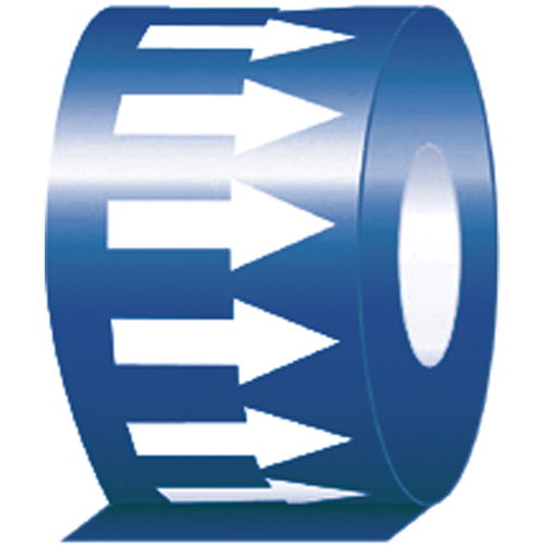 &eacute;tiquette de tuyauterie, 108', Blanc/bleu Distribution Élite MP