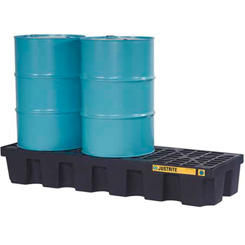Palettes pour contr&ocirc;le des d&eacute;versements EcoPolyBlend sans drain, Capacit&eacute; de d&eacute;versement 75 gal. US, 73" x 25" x 11,6" Distribution Élite MP