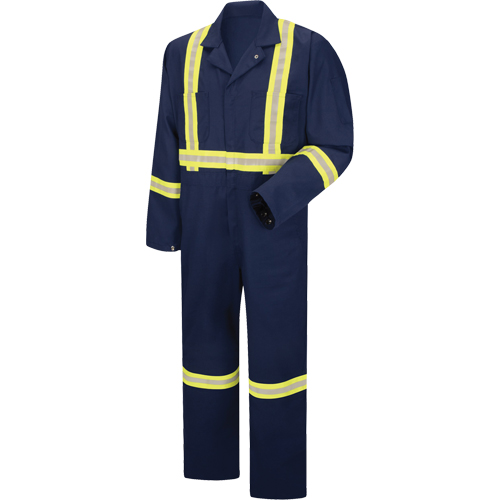 Enhanced Visibility Coveralls, Men's, Navy Blue, Size 38 Distribution Élite MP