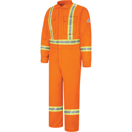 Combinaisons r&eacute;sistantes au feu avec bandes r&eacute;fl&eacute;chissantes, Taille 38, Orange, 12,2 cal/cm² Distribution Élite MP
