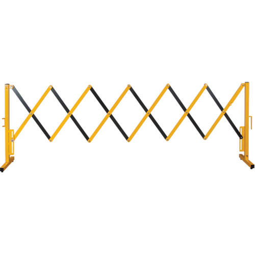 Barri&egrave;re extensible, 37" h x 11' lo, Noir/Jaune Distribution Élite MP