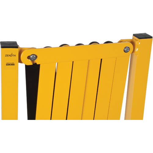 Barri&egrave;re extensible, 37" h x 11' lo, Noir/Jaune Distribution Élite MP