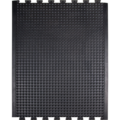 Tapis antifatigue en d&ocirc;me, &agrave; bulles, 3' x 4' x 1/2", Noir, Caoutchouc Distribution Élite MP