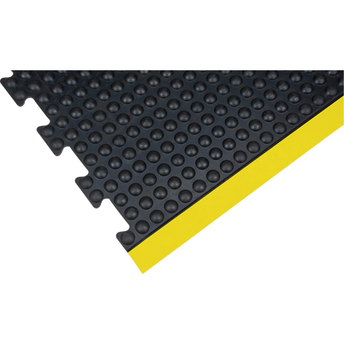 Tapis antifatigue en d&ocirc;me, &agrave; bulles, 3' x 4' x 1/2", Noir, Caoutchouc Distribution Élite MP