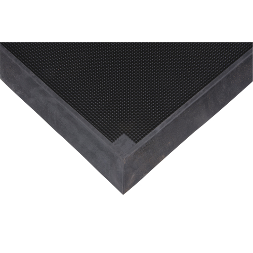 Tapis pour l'assainissement des chaussures, Caoutchouc, 2-2/3' la x 3-1/4' lo x 2-1/2" &eacute;pais, Noir Distribution Élite MP
