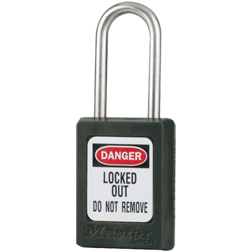 Cadenas de s&eacute;curit&eacute; S31 Zenex, Noir, Cl&eacute;s identiques, Thermoplastique, Largeur de 1-3/8" Distribution Élite MP