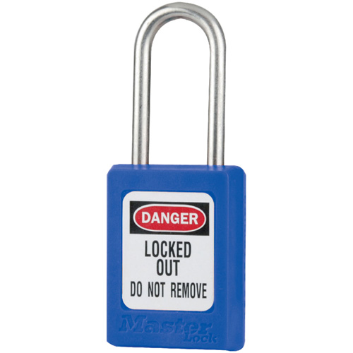 Cadenas de s&eacute;curit&eacute; S31 Zenex, Bleu, Cl&eacute;s identiques, Thermoplastique, Largeur de 1-3/8" Distribution Élite MP