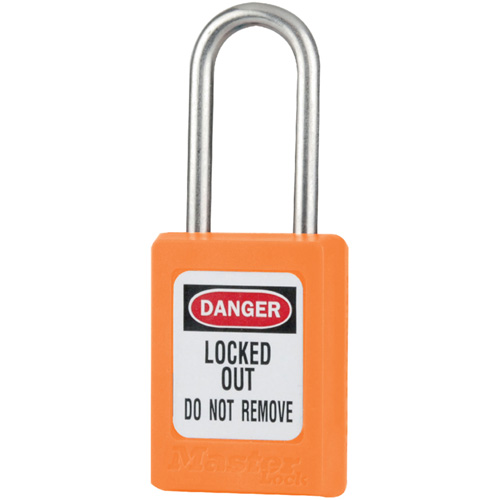 Cadenas de s&eacute;curit&eacute; S31 Zenex, Orange, Cl&eacute;s identiques, Thermoplastique, Largeur de 1-3/8" Distribution Élite MP