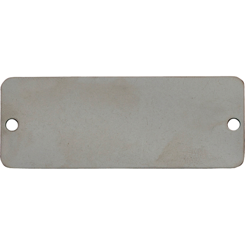 &eacute;tiquettes vierges, Acier inoxydable, 3" la x 1" h Distribution Élite MP
