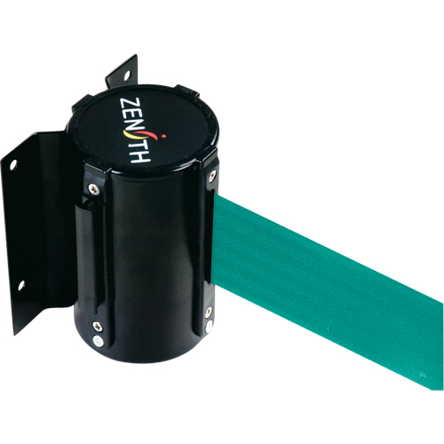 Wall Mount Barrier, Steel, Screw Mount, 7', Green Tape Distribution Élite MP