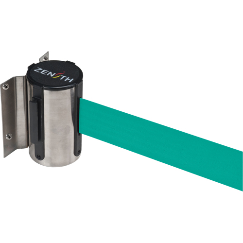 Wall Mount Barrier, Steel, Screw Mount, 7', Green Tape Distribution Élite MP