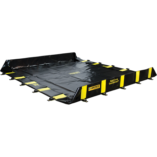 Rigid-Lock QuickBerm&reg;, 745 US gal. Capacity, 10' W x 10' L x 12" H, Stake Wall Distribution Élite MP