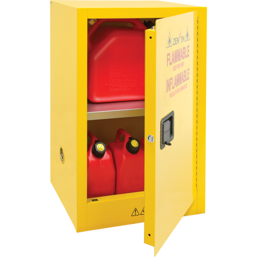 Flammable Storage Cabinet, 12 gal., 1 Door, 23" W x 35" H x 18" D Distribution Élite MP