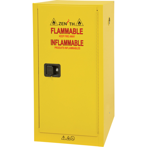 Armoire pour produits inflammables, 16 gal., 1 Porte(s), 23" La x 44" h x 18" p Distribution Élite MP