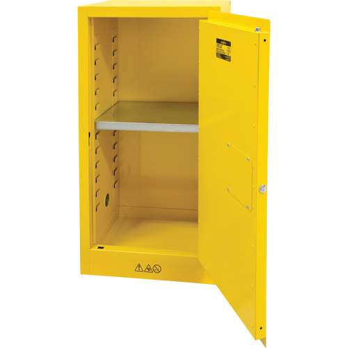 Armoire pour produits inflammables, 16 gal., 1 Porte(s), 23" La x 44" h x 18" p Distribution Élite MP