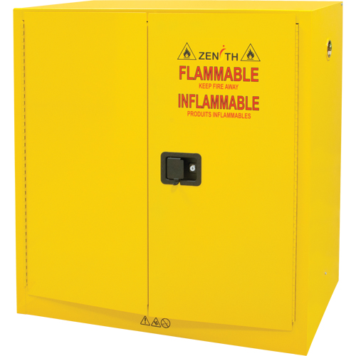 Flammable Storage Cabinet, 30 gal., 2 Door, 43" W x 44" H x 18" D Distribution Élite MP
