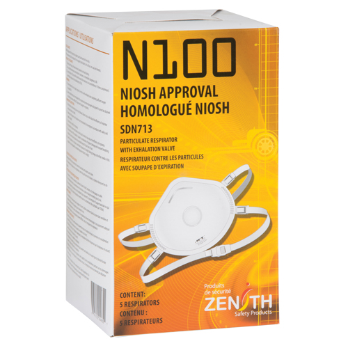 Respirateur contre les particules, N100, Certifi&eacute; NIOSH, Moyen/grand Distribution Élite MP