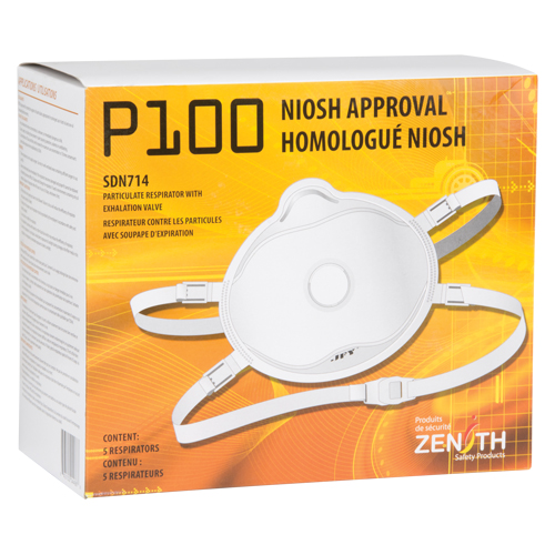Respirateur contre les particules, P100, Certifi&eacute; NIOSH, Moyen/grand Distribution Élite MP