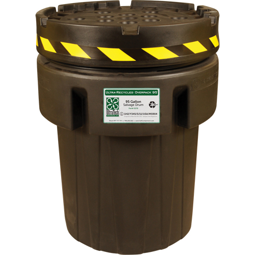 Baril de r&eacute;cup&eacute;ration Ultra-Recycled Overpack, 95 gal., Stationnaire Distribution Élite MP