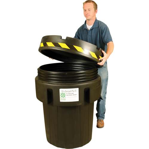 Baril de r&eacute;cup&eacute;ration Ultra-Recycled Overpack, 95 gal., Stationnaire Distribution Élite MP