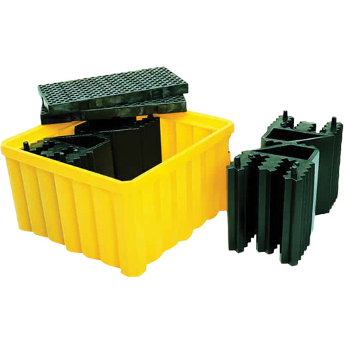 Ultra-IBC Spill Pallet&reg; with Drain, 400 US gal. Spill Capacity, 58.75" x 58.75" x 33" Distribution Élite MP
